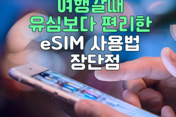 여행갈때 유심보다 편리한 eSIM 사용법 : 장단점